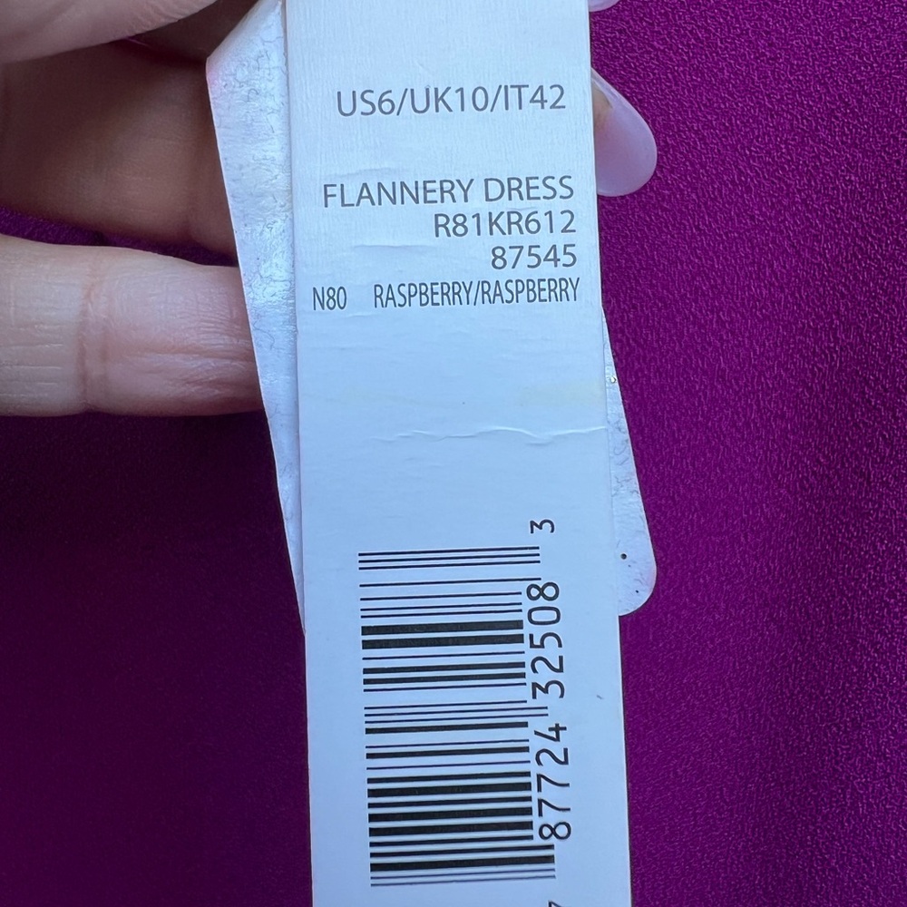 ELIE TAHARI Flannery Raspberry Pink Sleeveless Dress Women’s 6 NWT NEW - Picture 6 of 14